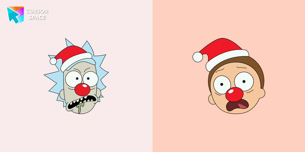 Cursor Christmas Rick And Morty Pack